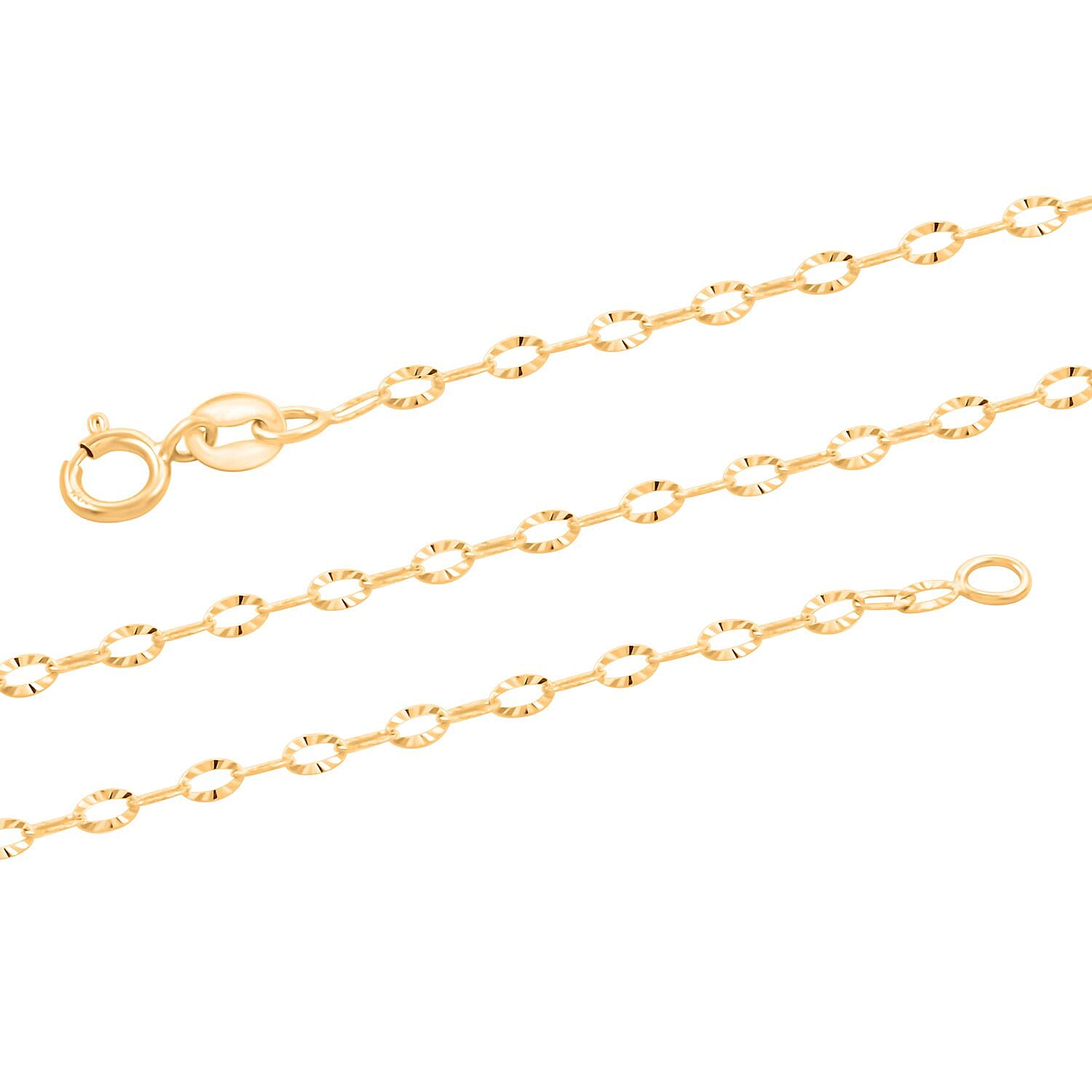 Italian 1.8mm Tuscan Sun Chain in 10K Yellow Gold 1 Grams 18 Inches