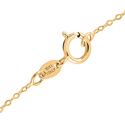 Italian 14mm Grande Flower Necklace in 10K Yellow Gold 1.60 Grams 18 Inches