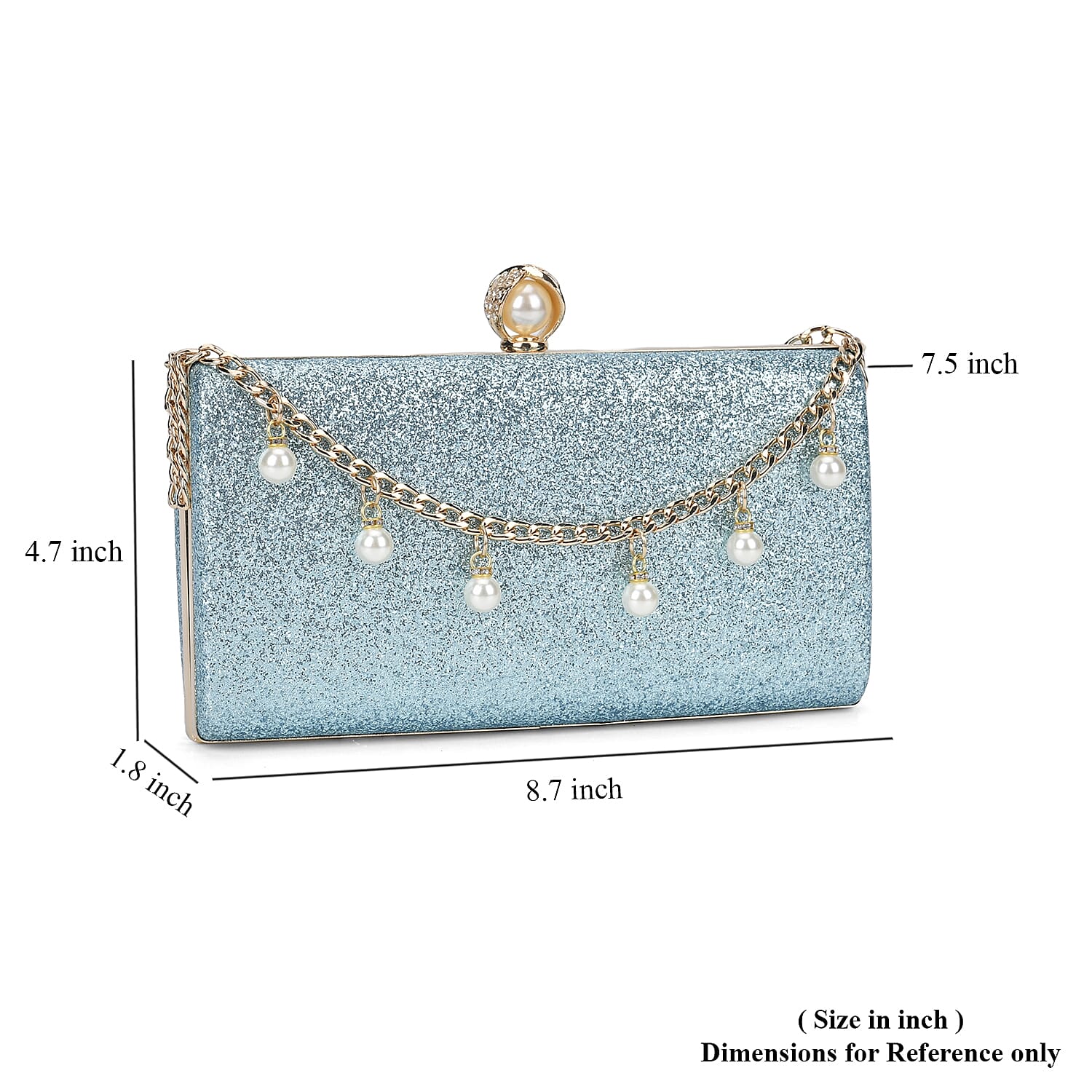 クラッチバッグ Self-portrait Clutches Blue Women's Play-Crystal clutch in solarised denim | Blue | Diesel