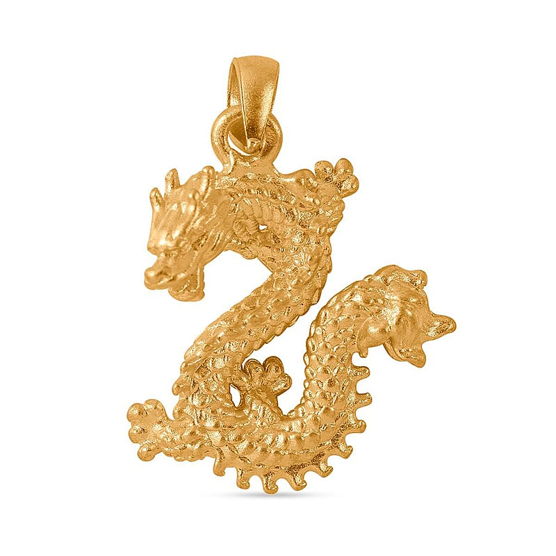 Electroform Dragon Pendant without Chain in 24K Yellow Golden 1.0 Grams