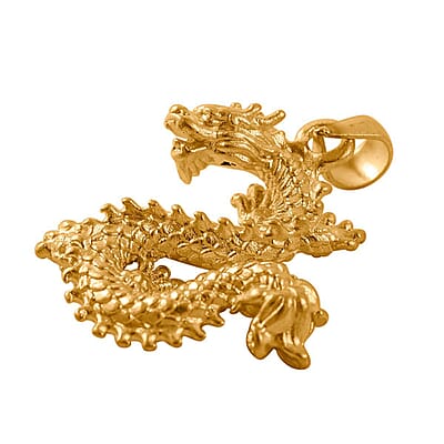 Electroform Dragon Pendant without Chain in 24K Yellow Golden 1.0 Grams
