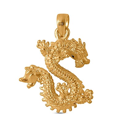 Electroform Dragon Pendant without Chain in 24K Yellow Golden 1.0 Grams
