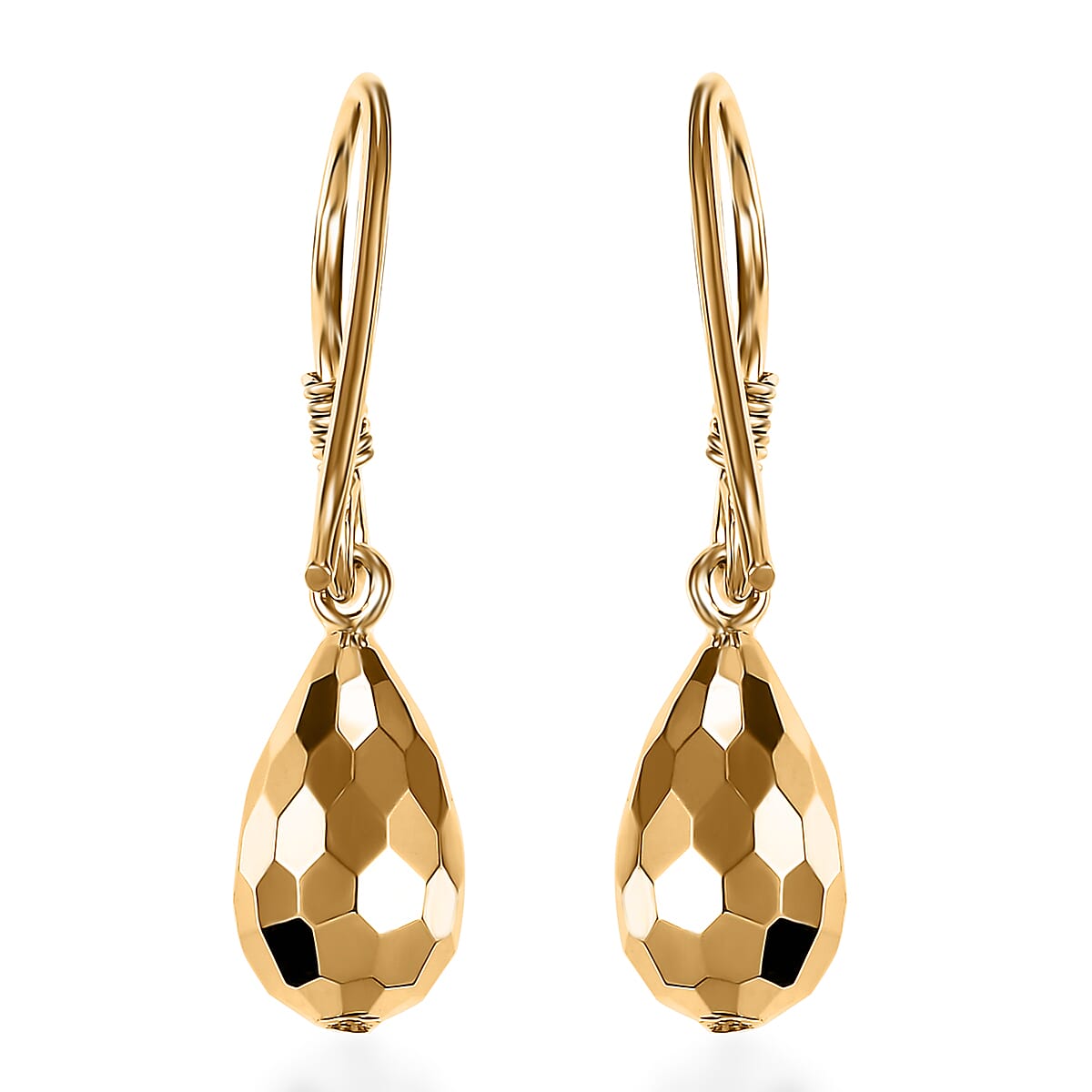 Lever Back Earrings in 10K Yellow Gold 2.30 Grams