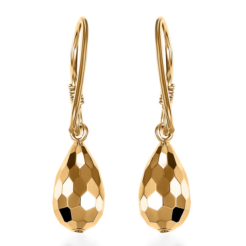 Lever Back Earrings in 10K Yellow Gold 2.30 Grams