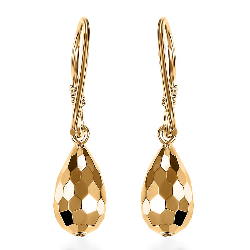 Lever Back Earrings in 10K Yellow Gold 2.30 Grams