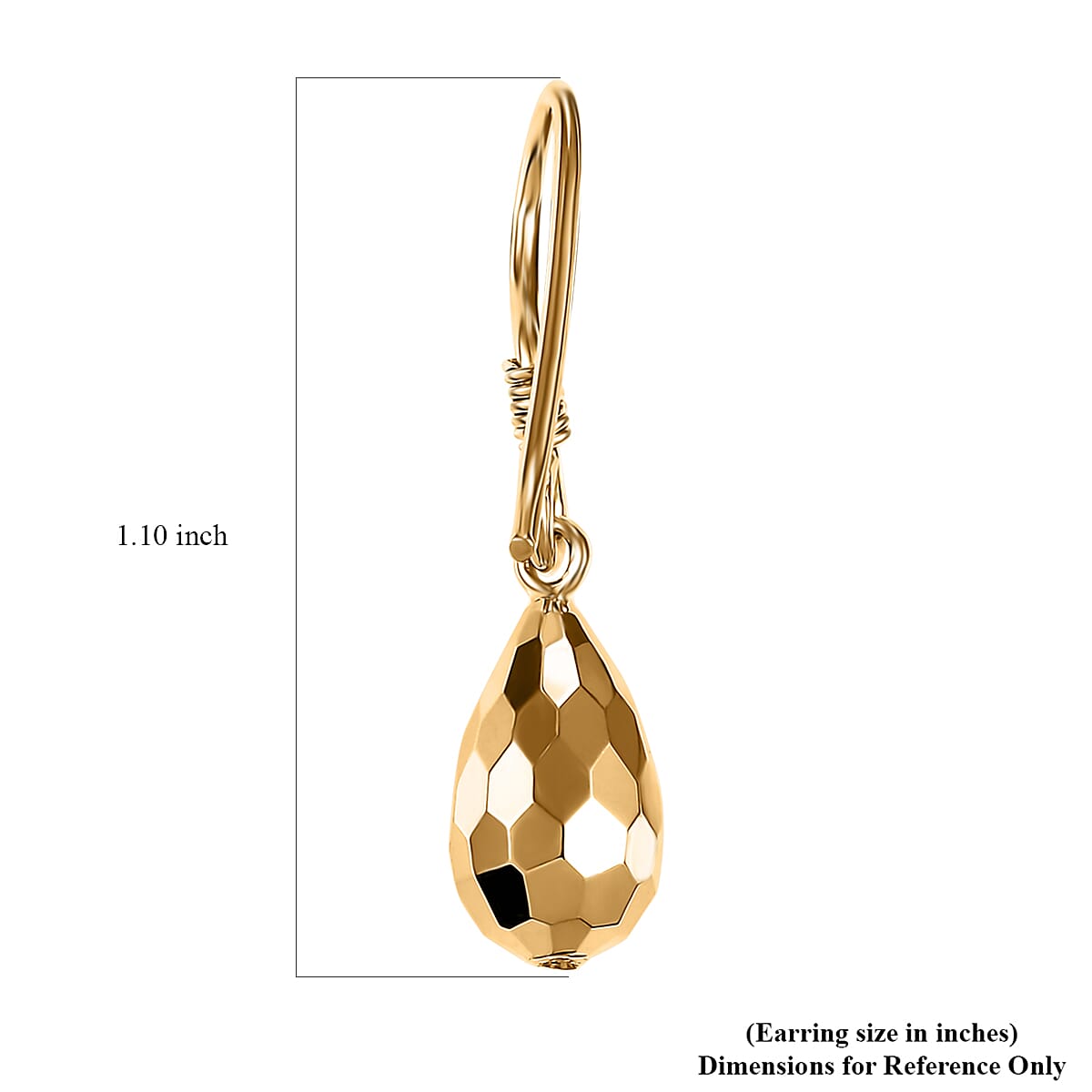 Lever Back Earrings in 10K Yellow Gold 2.30 Grams