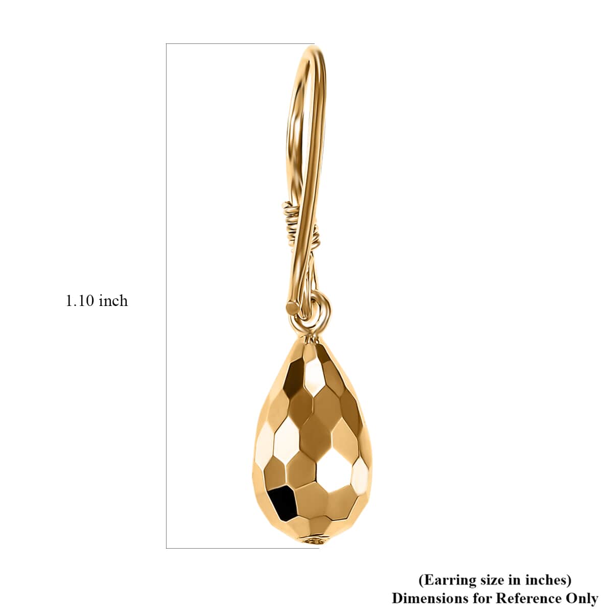 Lever Back Earrings in 10K Yellow Gold 2.0 Grams image number 4