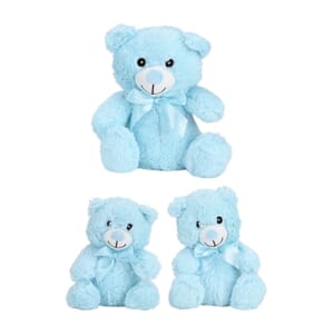 Value Buy Set of 3 Light Sky Blue Stuffed Teddy Bear (6,7,9)
