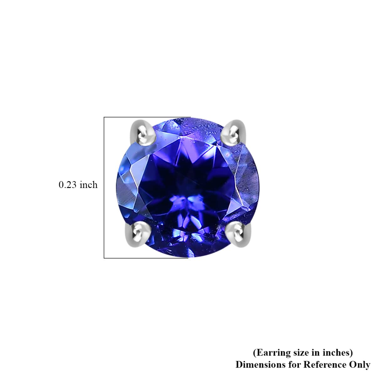 Certified & Appraised Rhapsody 950 Platinum AAAA Tanzanite Stud Earrings 1.30 ctw image number 4