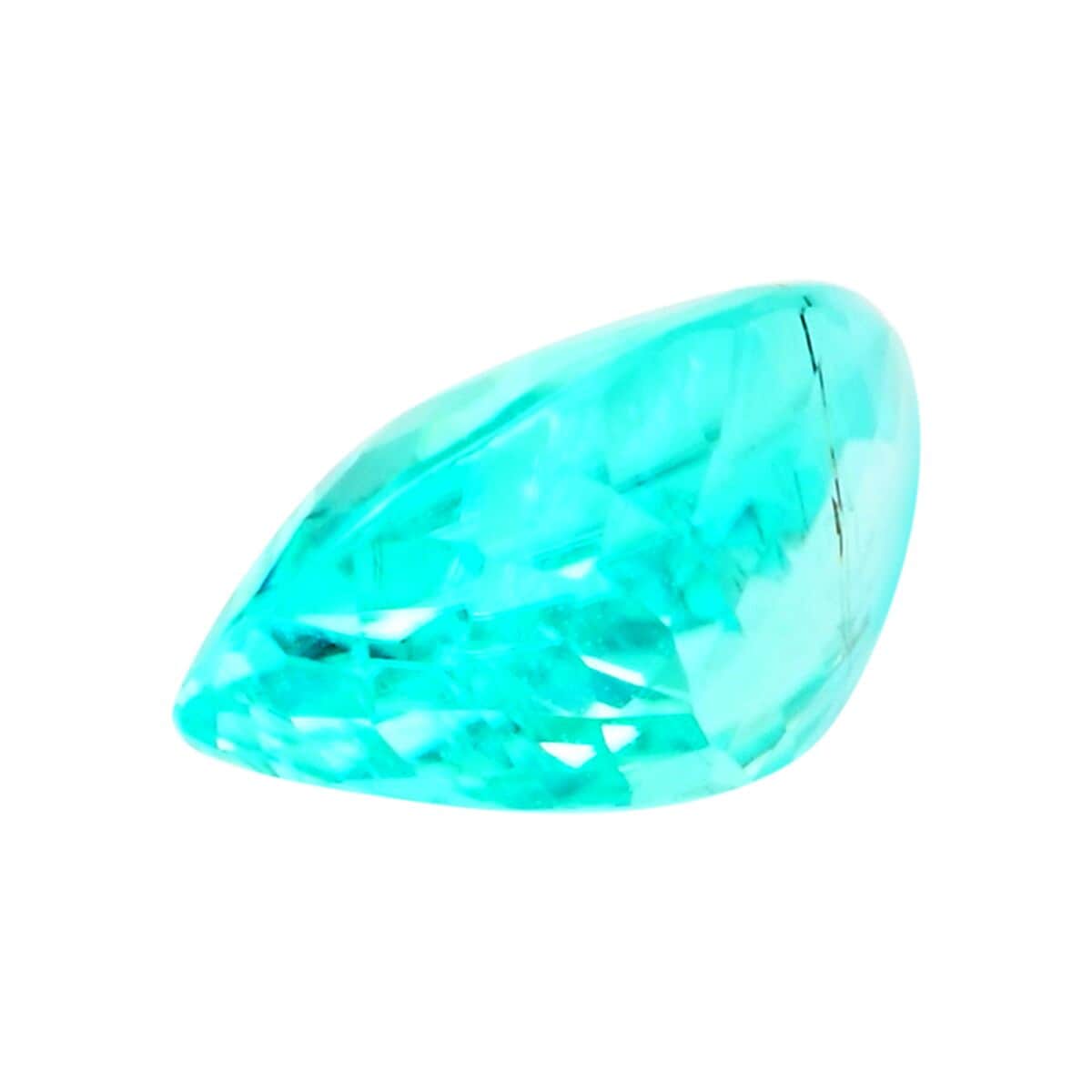 Certified & Appraised AAAA Paraiba Tourmaline (Pear Free Size) 1.25 ctw image number 2