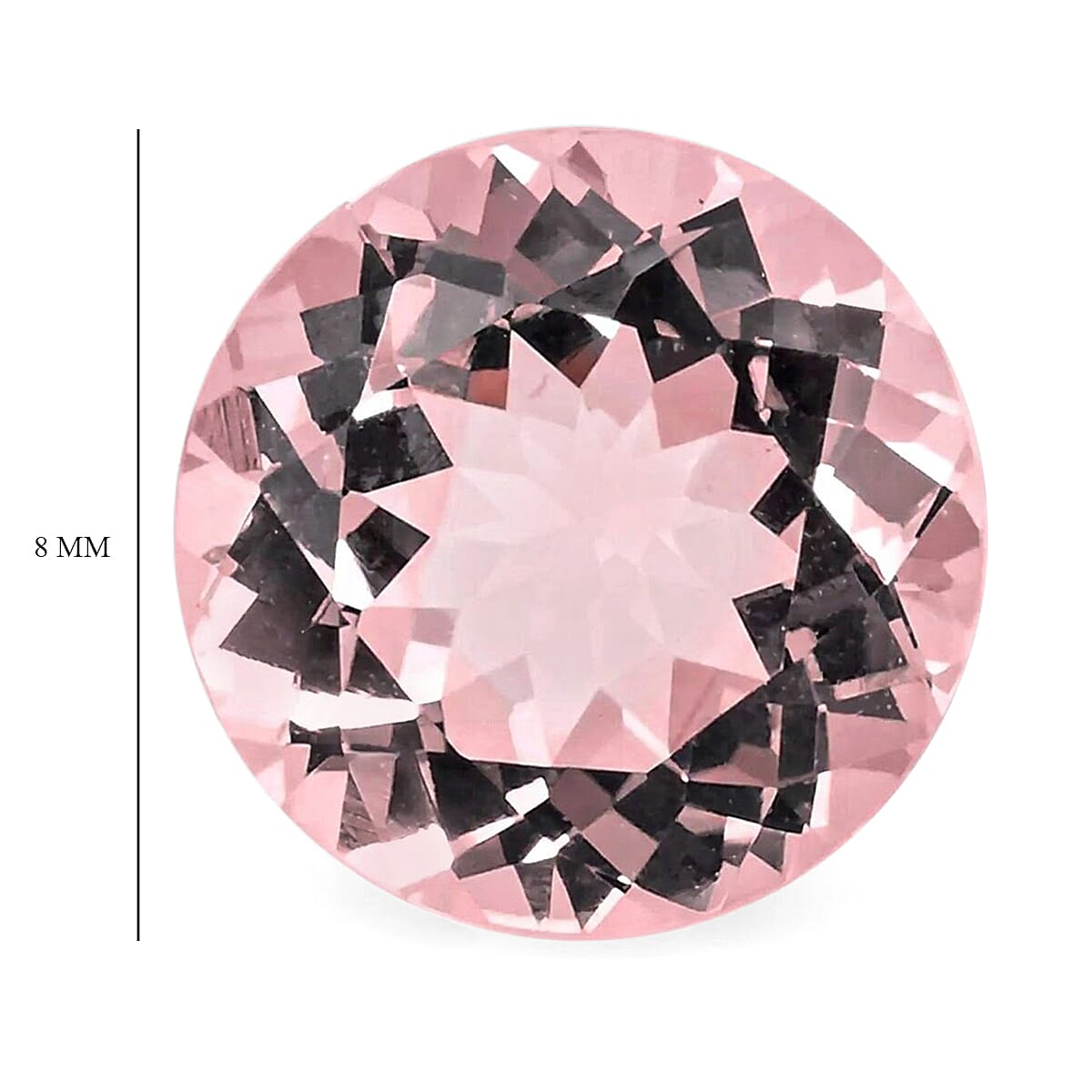 AAA Pink Morganite (Rnd 8 mm) 1.50 ctw