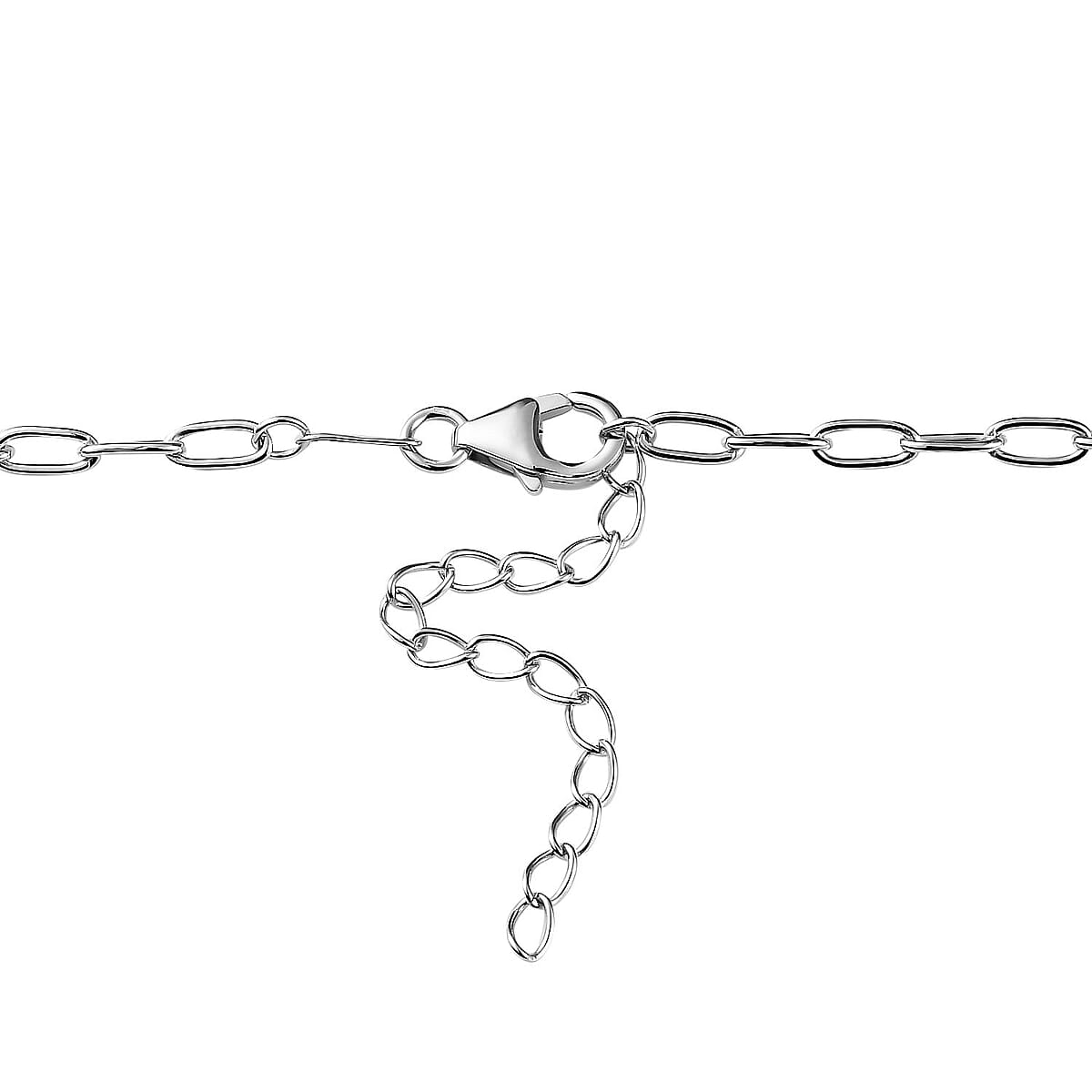 EverTrue Mojave Blue Turquoise 40.20 ctw Necklace in Platinum Over Copper with Magnet 18-20 Inches image number 4