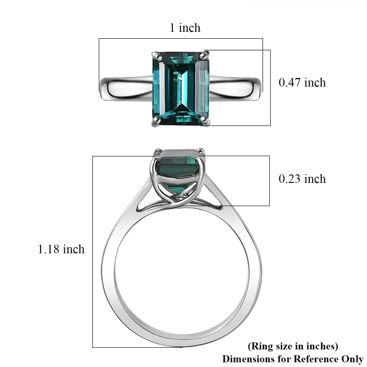 Certified & Appraised Rhapsody AAAA Pirineu Lagoon Tourmaline 3.33 ctw Solitaire Ring in 950 Platinum (Size 6.0) 7.15 Grams image number 5