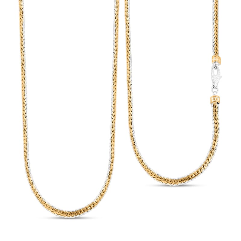 D'Joy Bali Legacy Tulang Naga Necklace in 22K Vermeil YG Over and Sterling Silver 42 Grams 20 Inches