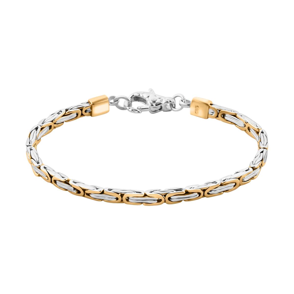 Bali Legacy Borobudur 4x2.5mm Bracelet in 22K Vermeil Yellow Gold and Sterling Silver (8.00 In) 16.55 Grams image number 0