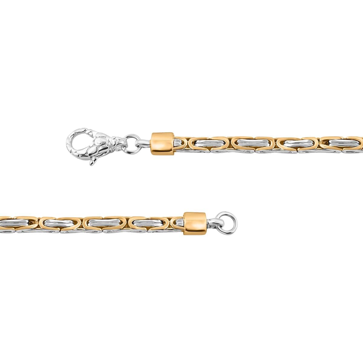 Bali Legacy Borobudur 4x2.5mm Bracelet in 22K Vermeil Yellow Gold and Sterling Silver (8.00 In) 16.55 Grams image number 4