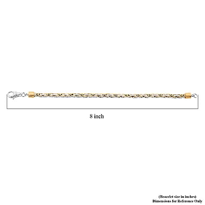 Bali Legacy Borobudur Bracelet in 22K Vermeil YG Over and Sterling Silver (6.50 In) 13.25 Grams
