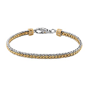 Bali Legacy Tulang Naga Bracelet in 22K Vermeil YG Over and Sterling Silver (8.00 In) 18.70 Grams