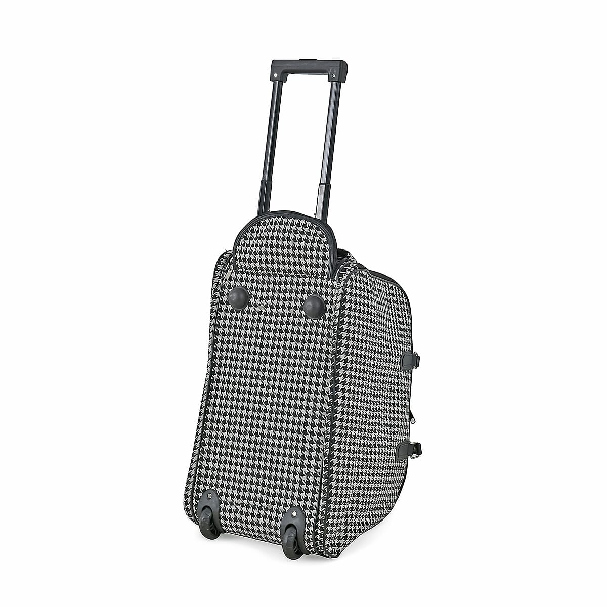 Set of 2 Plinth Pattern Wheeled Duffel Travel Bag image number 2