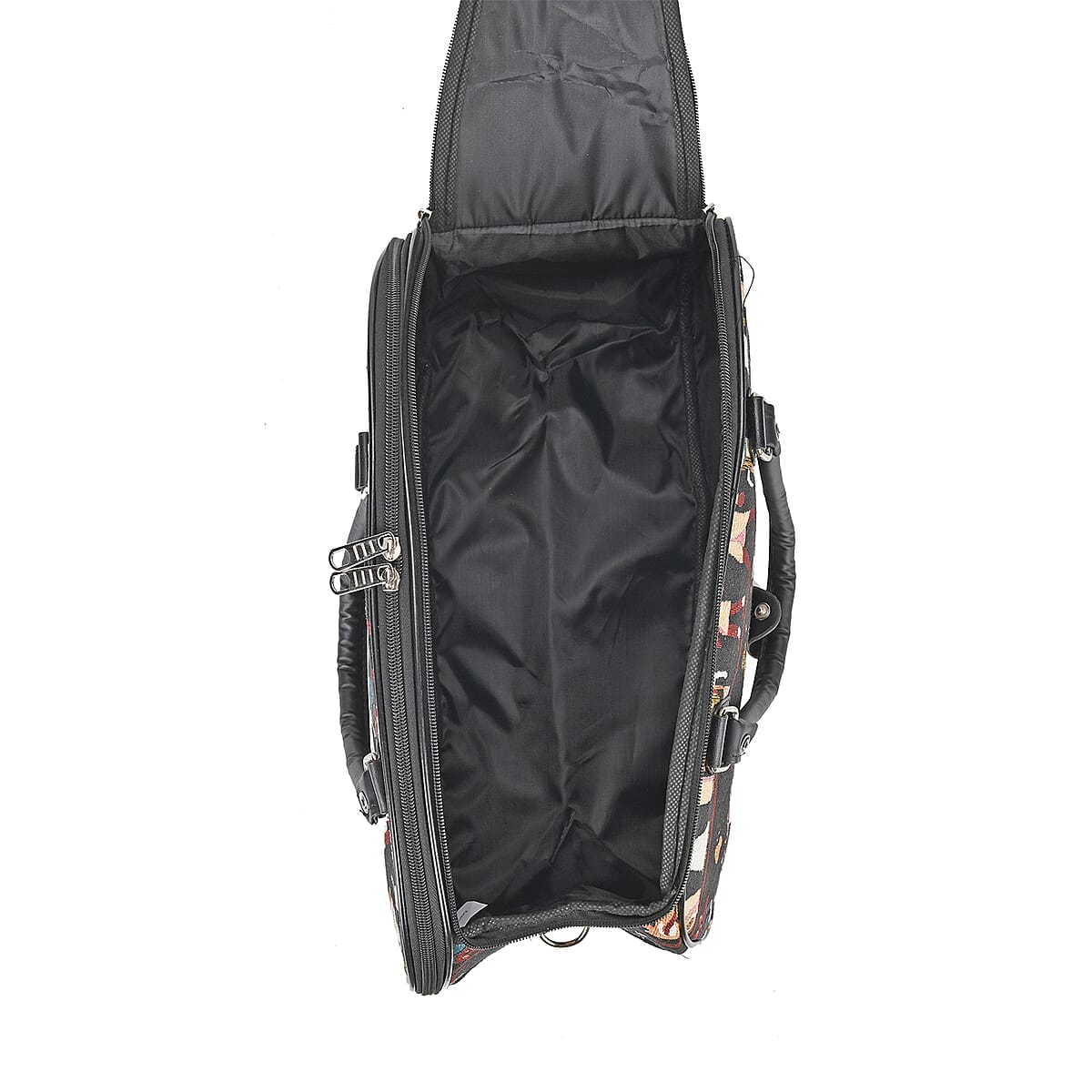 Set of 2 Greek Fresco Pattern Wheeled Duffel Travel Bag image number 9