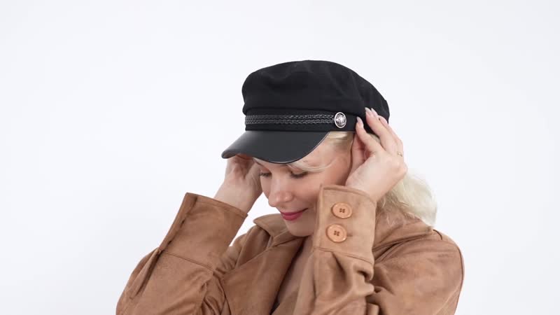 Comfortable Classic Beret Cap - Black (Diameter: 22-22.8")