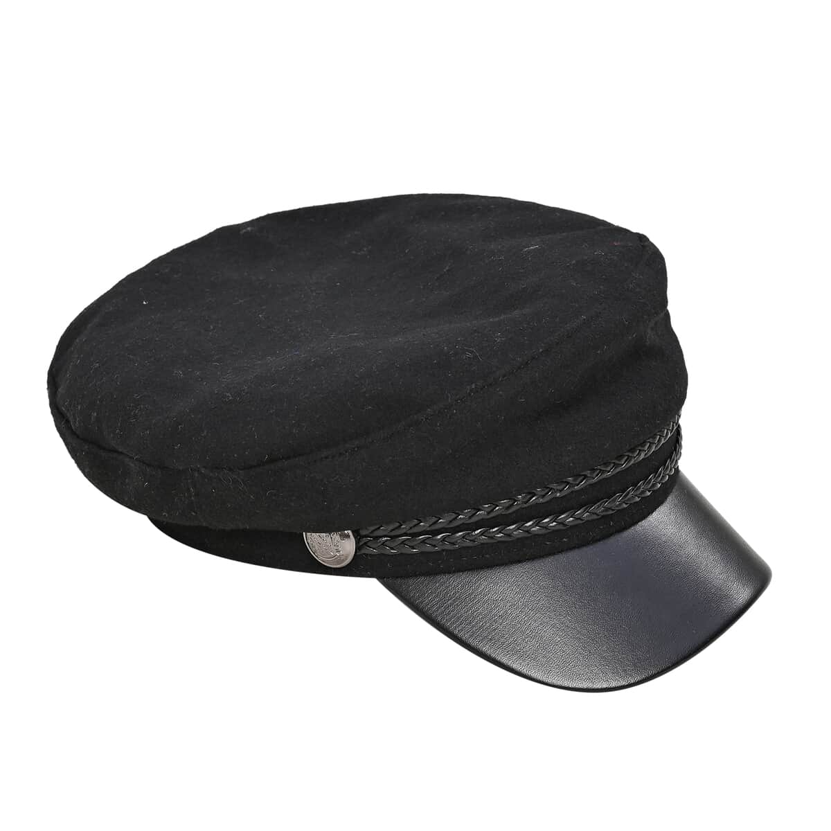 Black Felt Fiddler Cap - Circumference 22-23 Inches image number 3