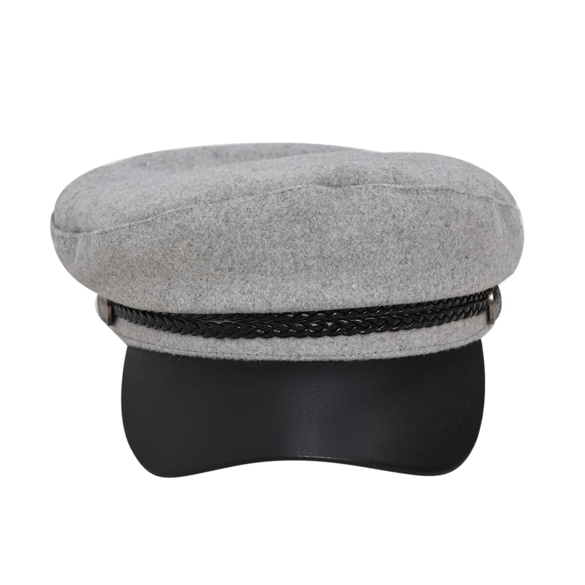 Gray Felt Fiddler Cap - Circumference 22-23 Inches image number 0