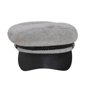 Gray Felt Fiddler Cap - Circumference 22-23 Inches