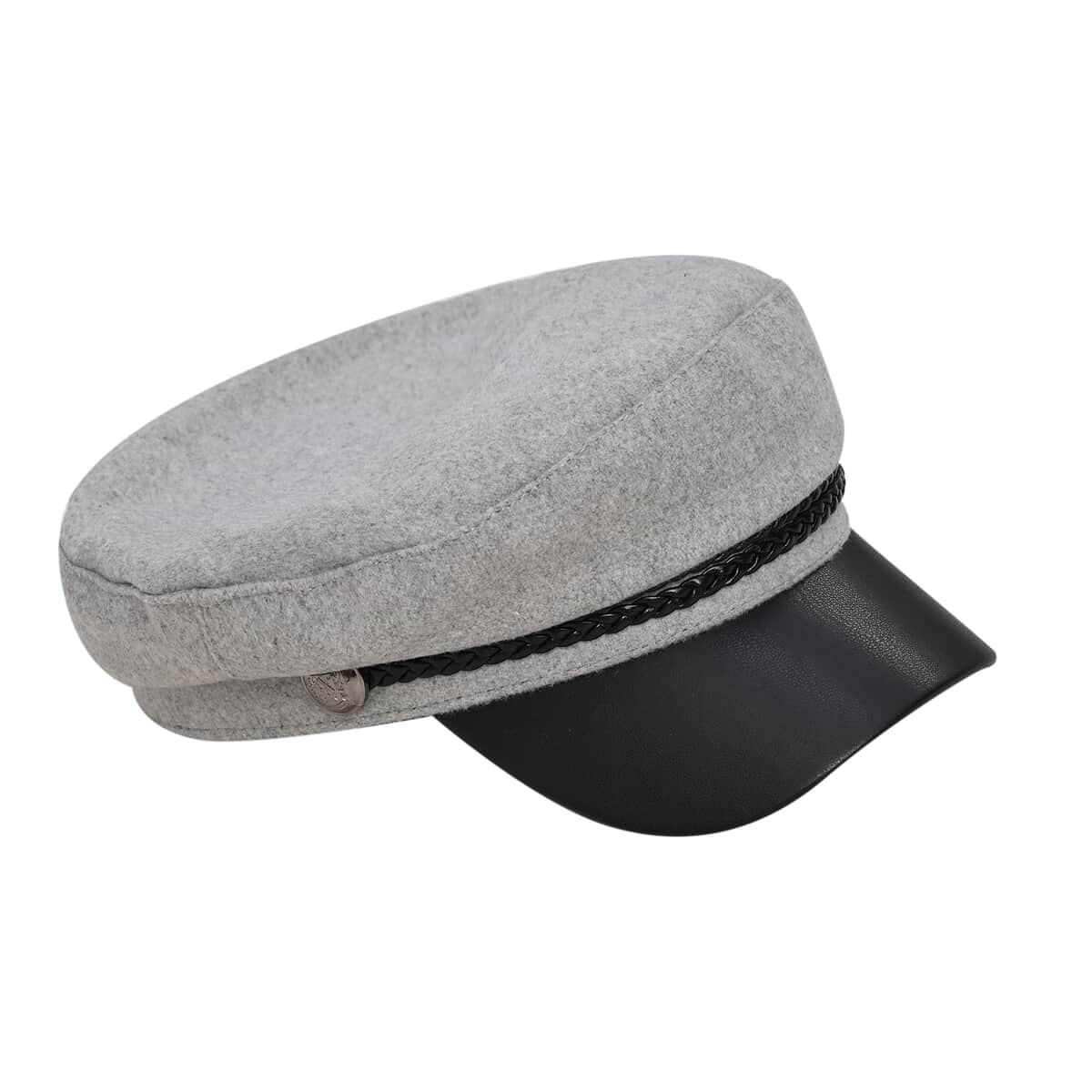 Gray Felt Fiddler Cap - Circumference 22-23 Inches image number 3