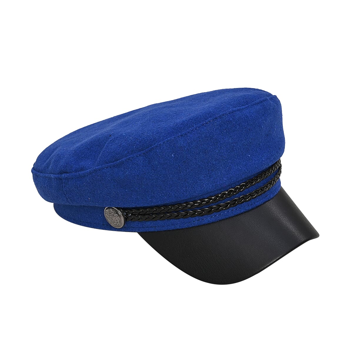 Blue Felt Fiddler Cap - Circumference 22-23 Inches image number 3
