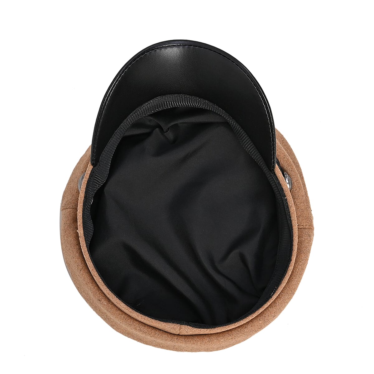 Tan Felt Fiddler Cap - Circumference 22-23 Inches image number 4