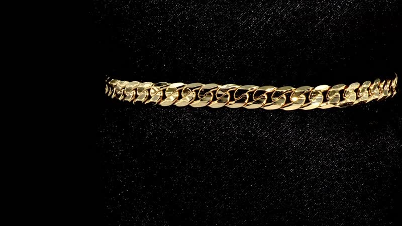 Italian Cuban Chain Bracelet in 10K Yellow Gold (7.00-8.00In) 3.34 Grams
