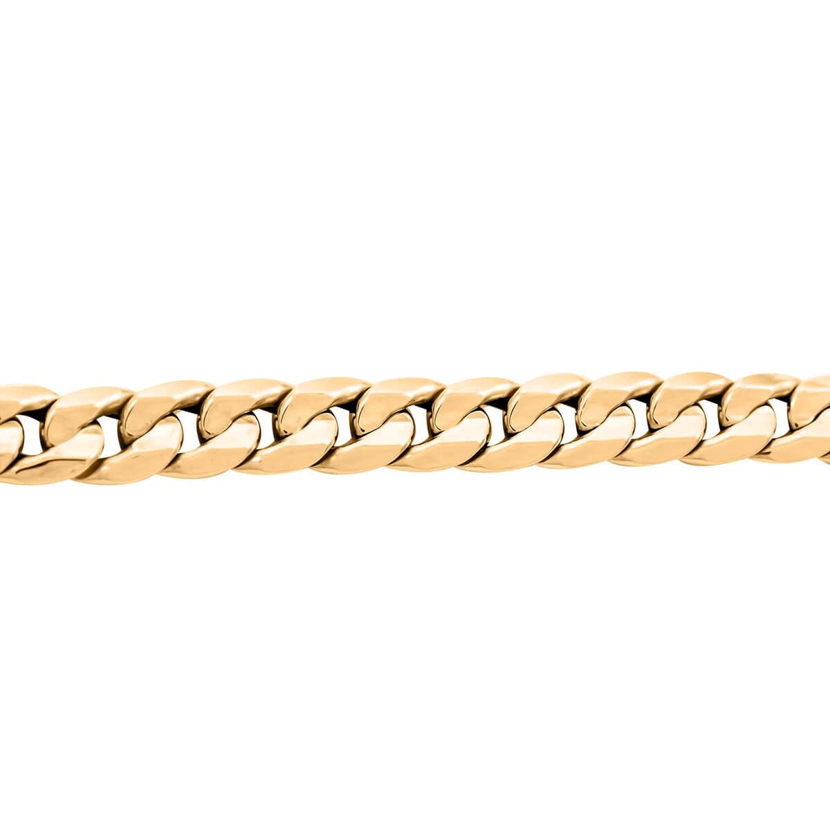 Italian Cuban Chain Bracelet in 10K Yellow Gold (7.00-8.00In) 3.34 Grams image number 2