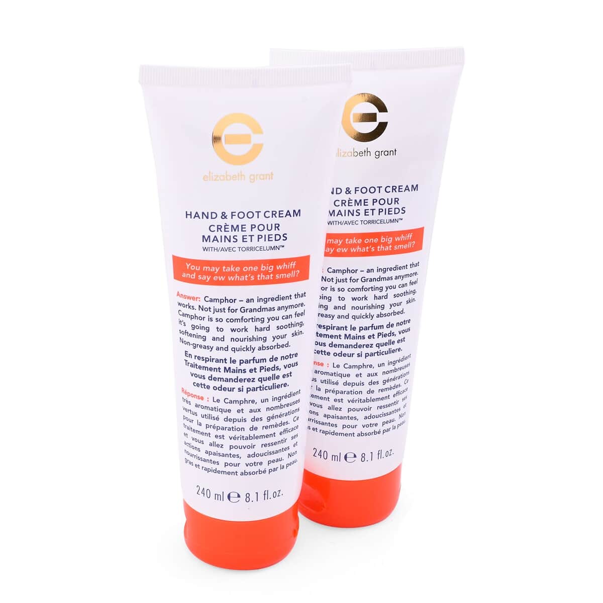 Elizabeth Grant Hand and Foot Cream with Torricelumn BOGO (2x8.1oz) image number 1