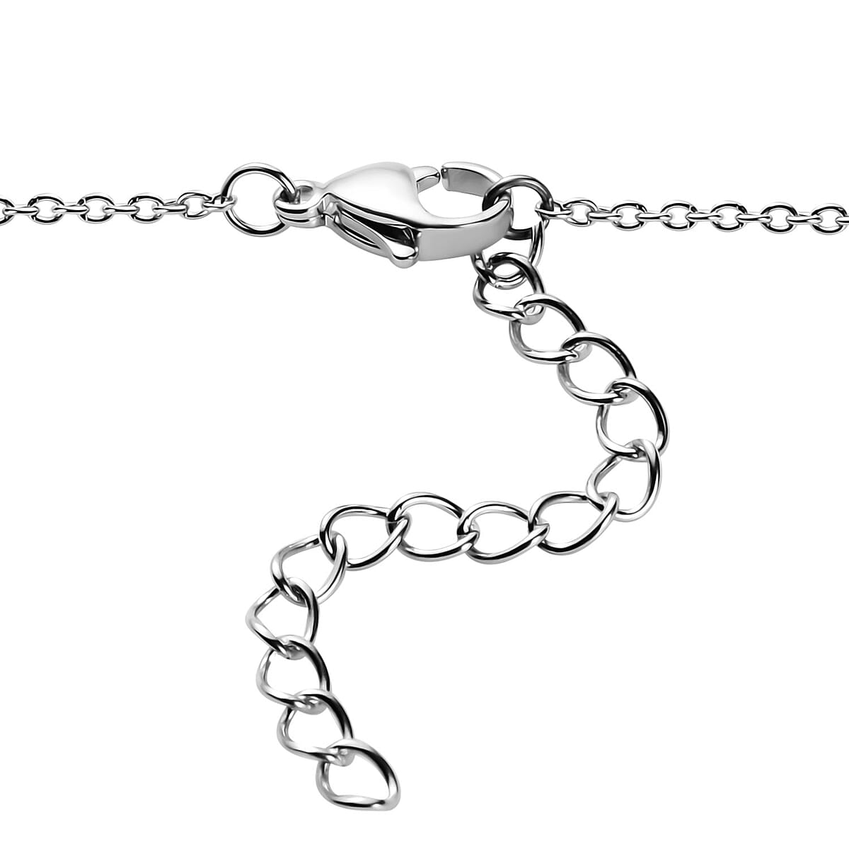 Karis Thai Black Spinel 7.35 ctw XOXO Circle Necklace in 18K YG Plated, Platinum Bond and Stainless Steel 18 Inches image number 5