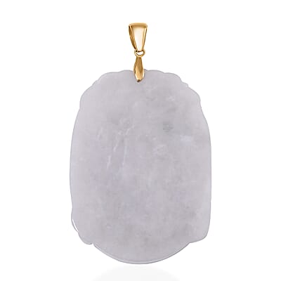 Natural Jade 90.00 ctw Pixiu with Money Coin Carved Pendant in 10K Yellow Gold