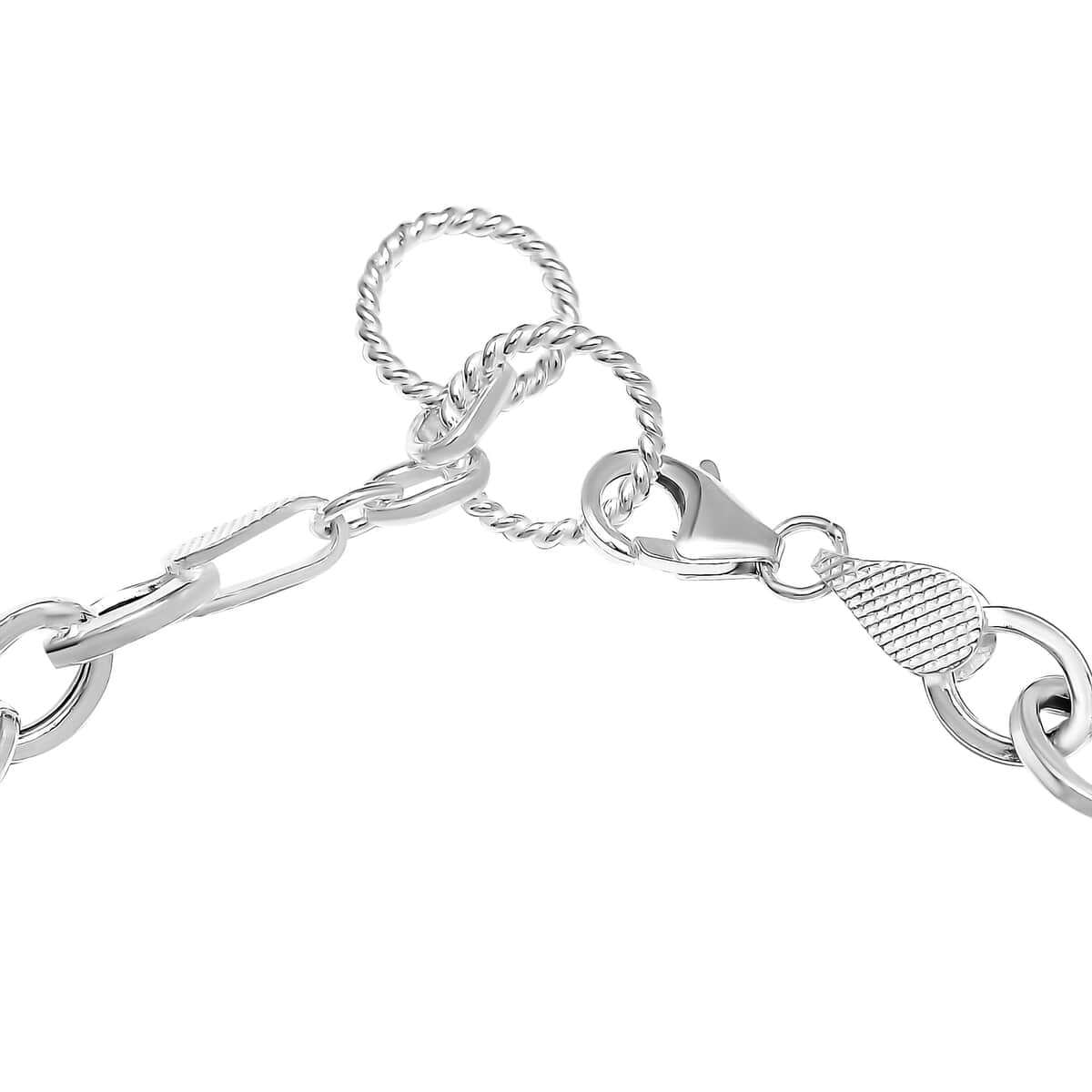 Oval Link Chain Bracelet in Sterling Silver (7.25 In) 8 Grams image number 3