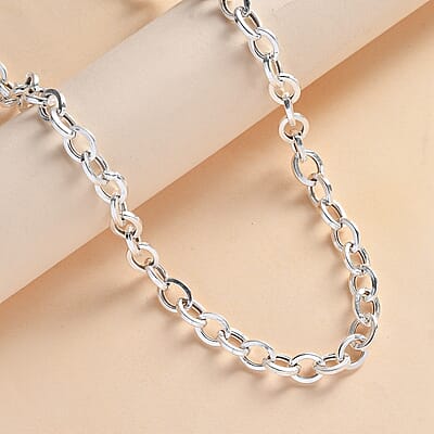 Necklace in Sterling Silver 20 Grams 18 Inches 