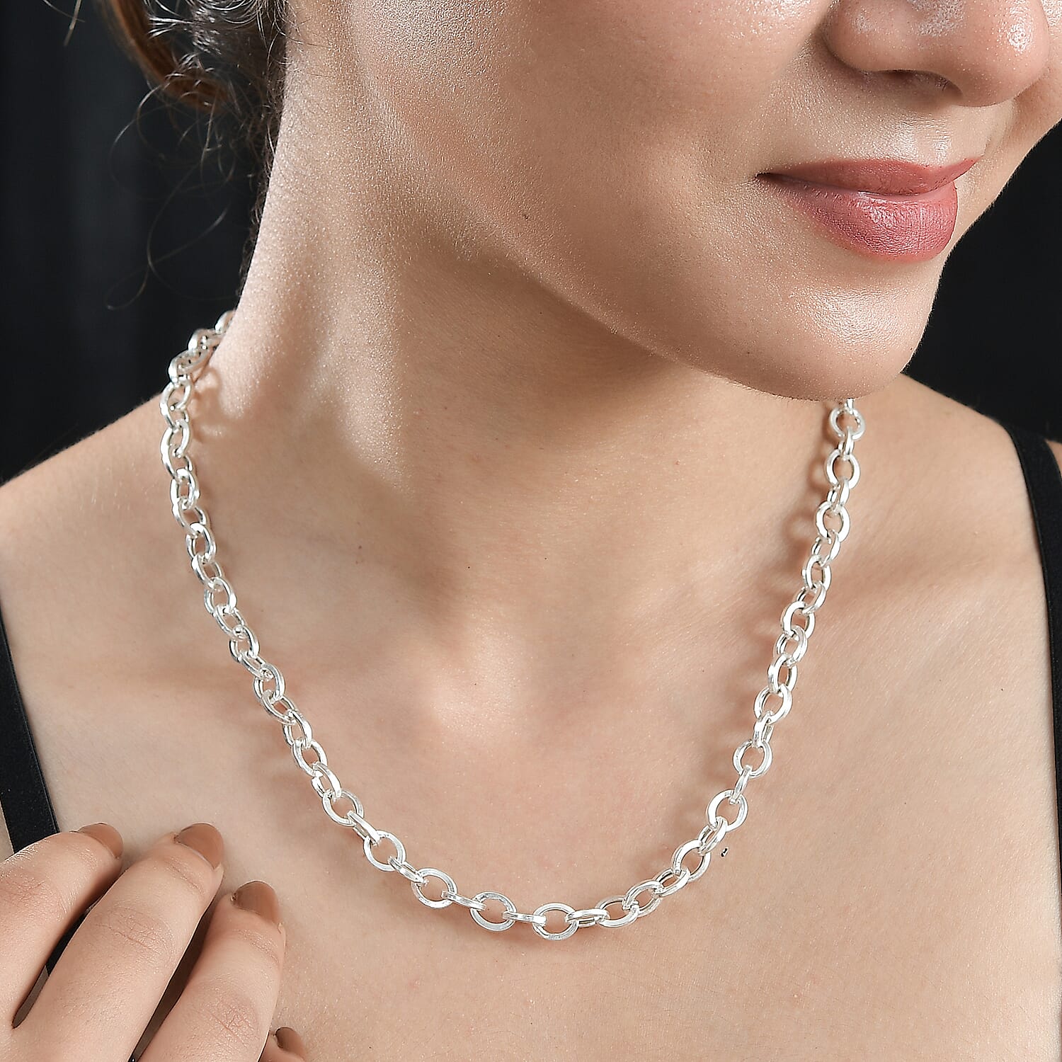 Necklace in Sterling Silver 20 Grams 18 Inches 