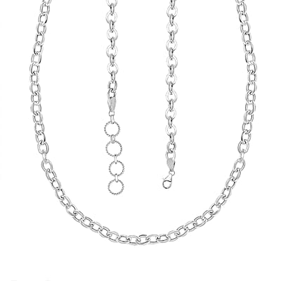 Necklace in Sterling Silver 20 Grams 18 Inches 