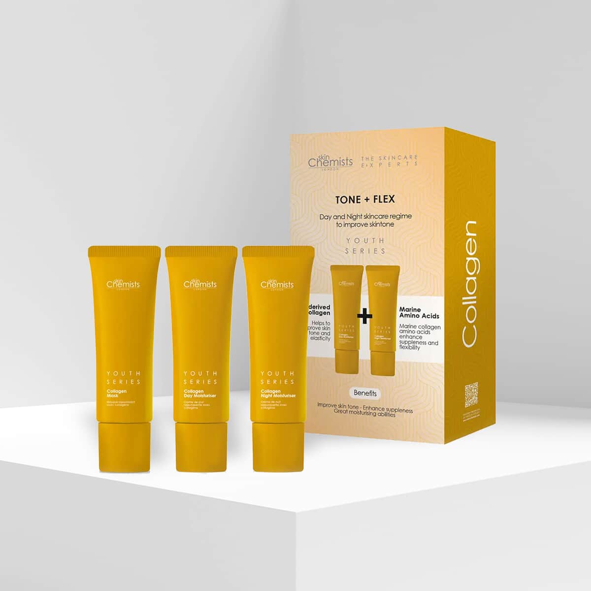 Skin Chemists Collagen Tone & Flex Kit and Free Collagen Mask 50ml image number 1