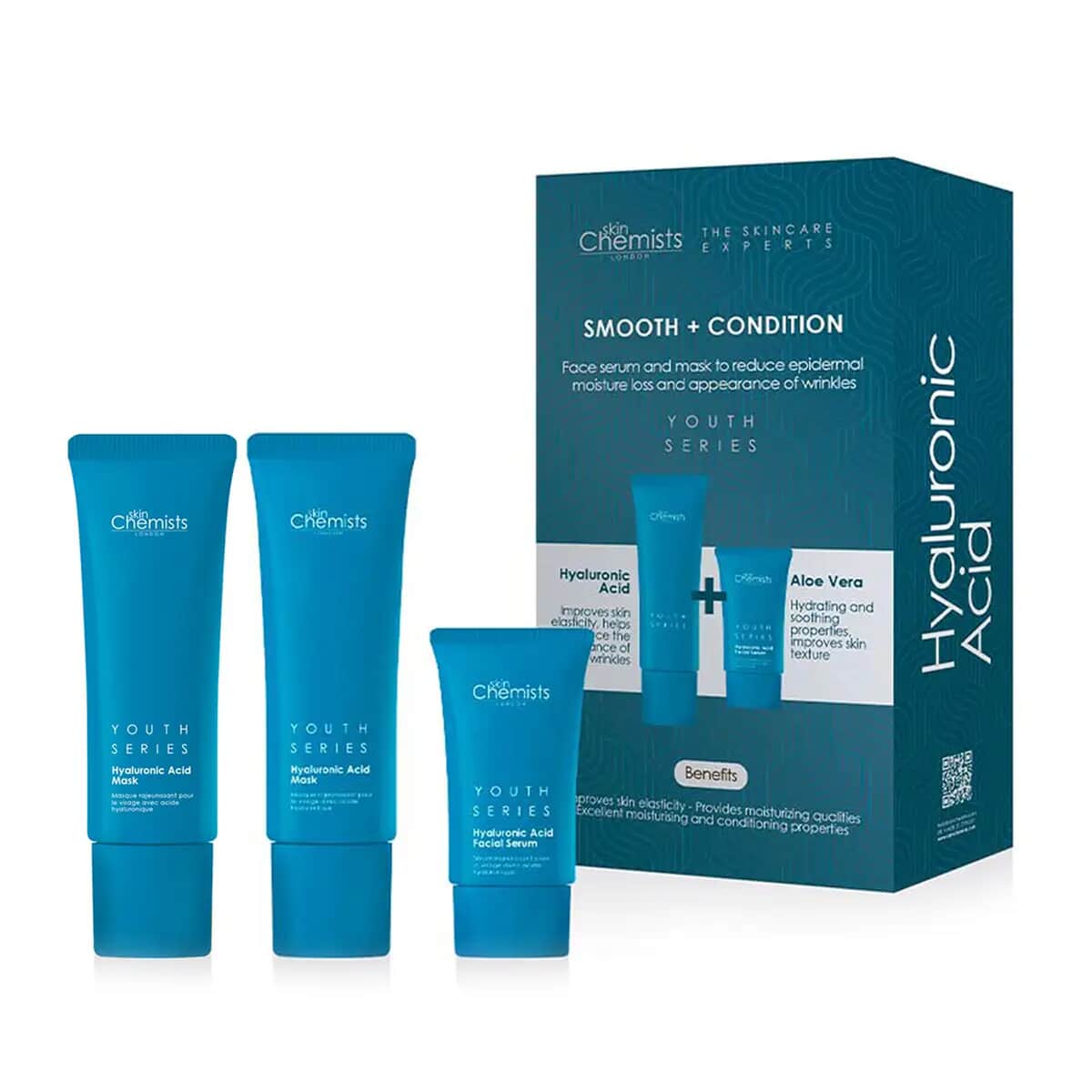 Skin Chemists Hyaluronic Acid Smooth & Condition Kit and Free Hyaluronic Acid Mask 50ml image number 0