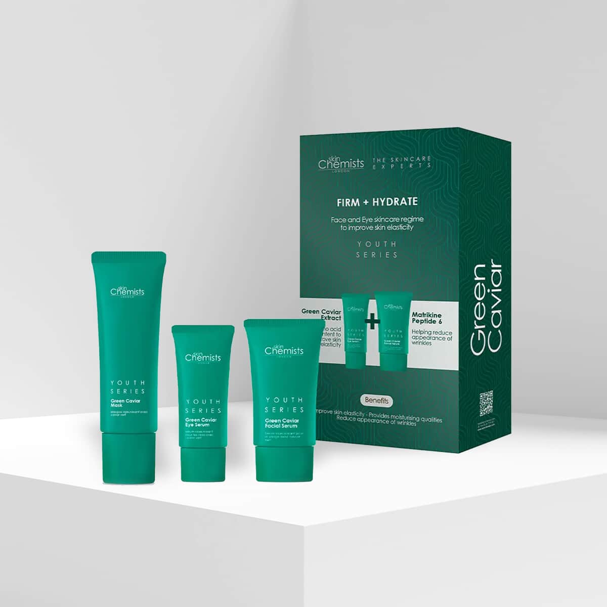 Skin Chemists Green Caviar Firm & Hydrate Kit and Free Green Caviar Mask 50ml image number 1