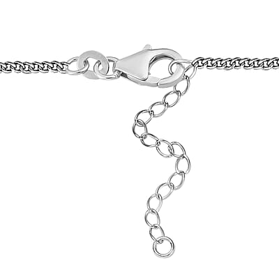 D'Joy Premium Moon Glow Moonstone 8.20 ctw Moonlight Waterfall Necklace in Rhodium Over Sterling Silver 18-20 Inches