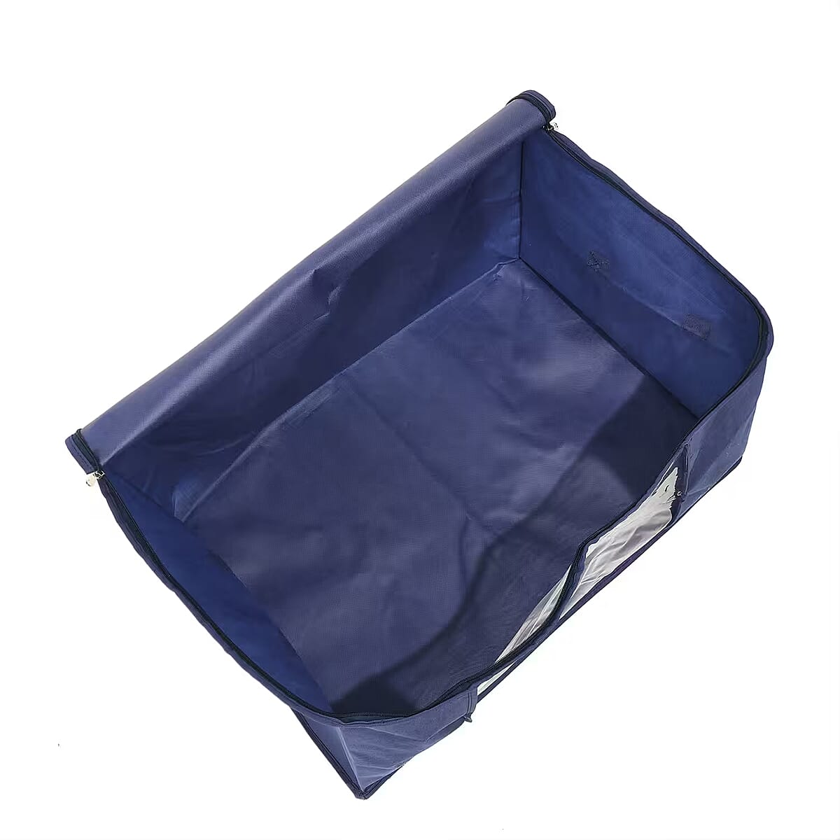 Set of 3 Navy Non-Woven Fabric Storage Bag with Clear Window image number 6