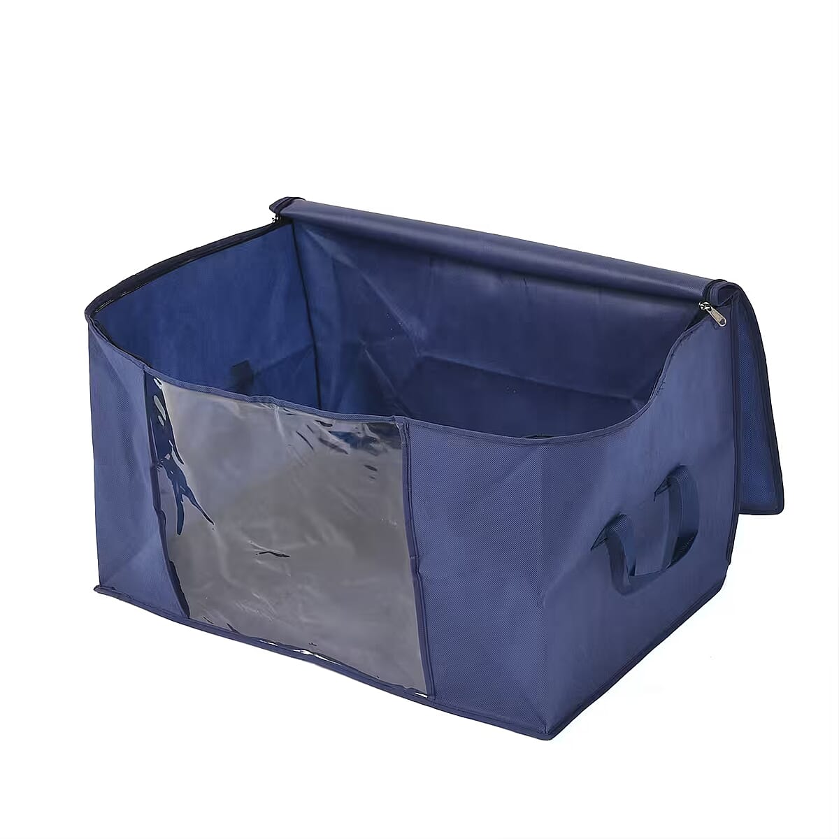 Set of 3 Navy Non-Woven Fabric Storage Bag with Clear Window image number 7