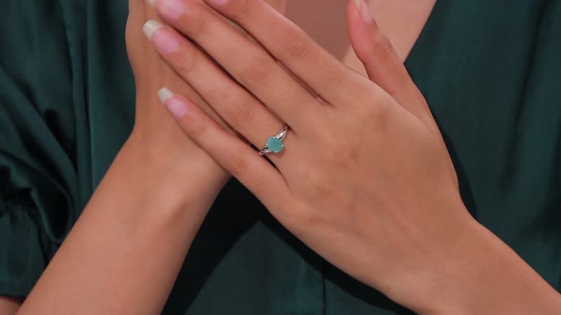 Premium Grandidierite, White Zircon Ring in Rhodium Over Sterling Silver (Size 10.0) 1.40 ctw