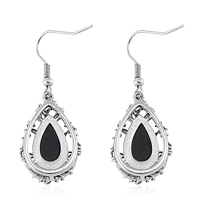 Abalone Shell Tree of Life Earrings in Stainless Steel