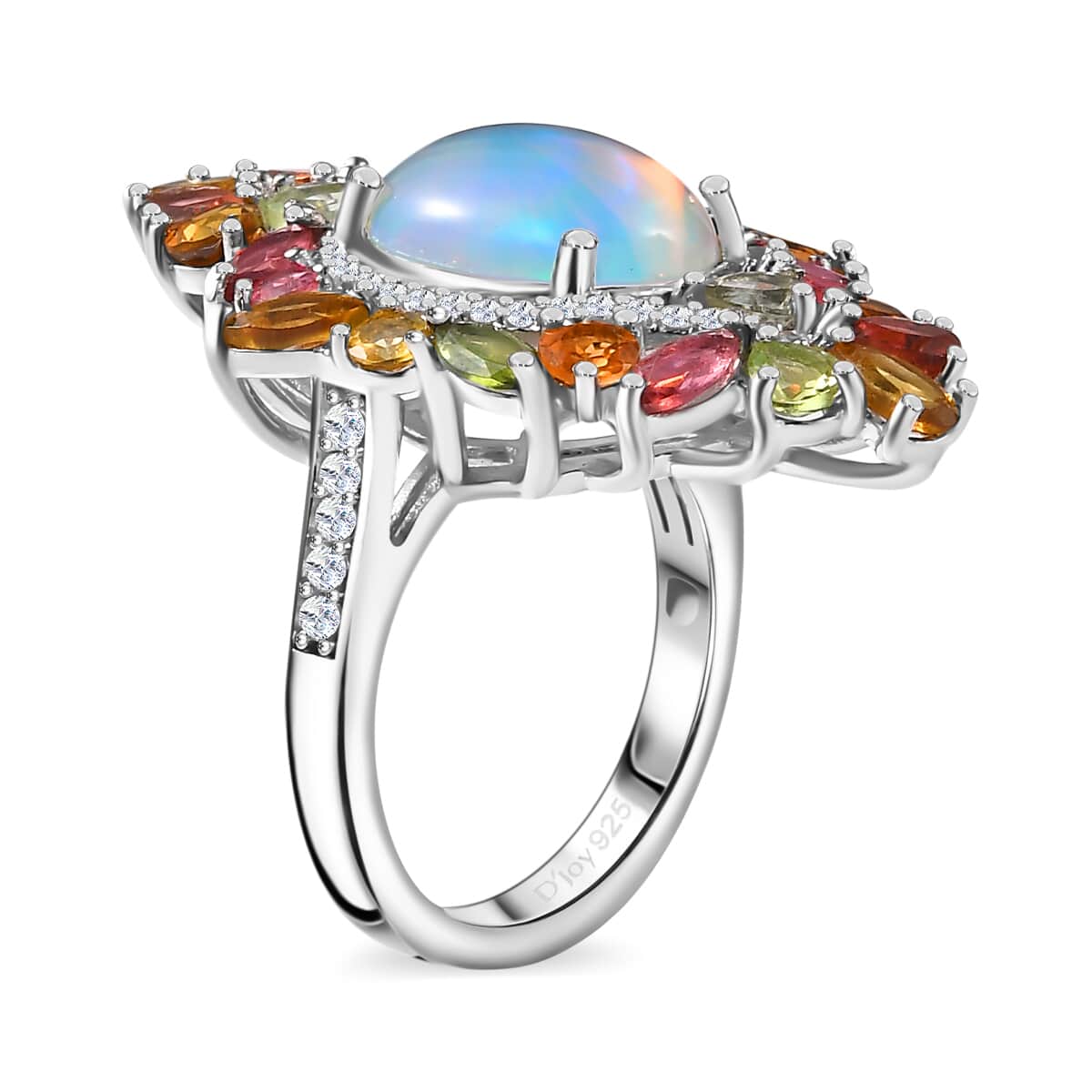 Premium Opal 925 Ring store Size 6.5