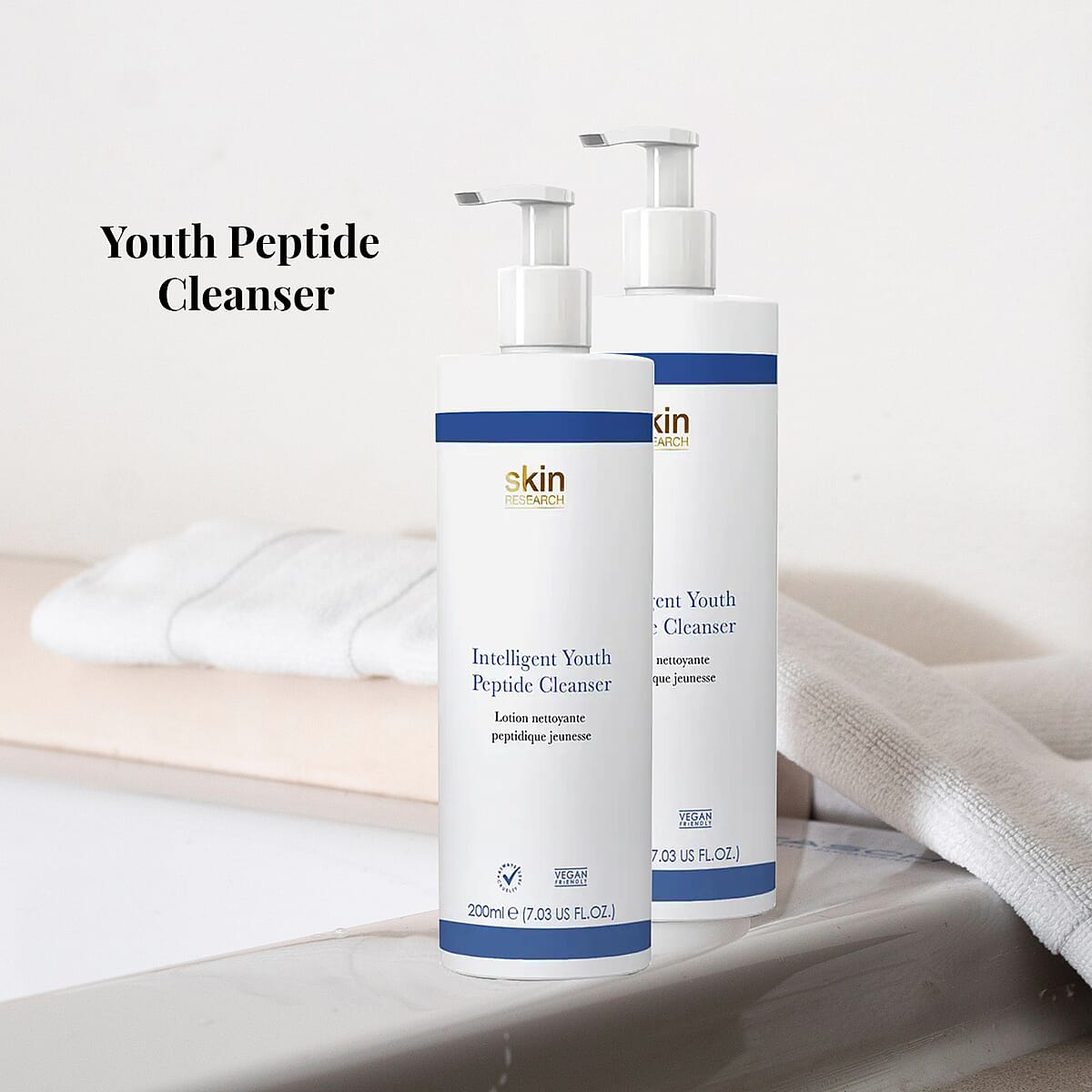 Skin Chemists Youth Peptide Cleanser Duo Pack 2 x 200ml image number 1
